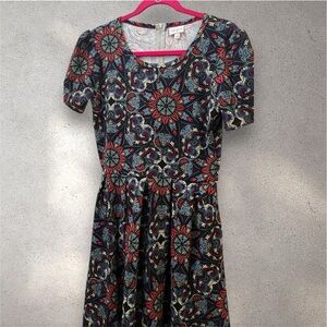 Floral Patterned Dress - Multicolor